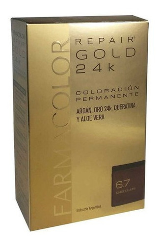 Farmacolor Repair Gold 24k Coloración Permanente Kit 47g