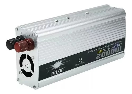 Inversor Conversor 2000w Usb Voltaje Corriente 12v 220v Auto