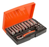 Comprar Juego De 37 Herramientas Dados Y Puntas 1\u002F4 Sl25l Bahco