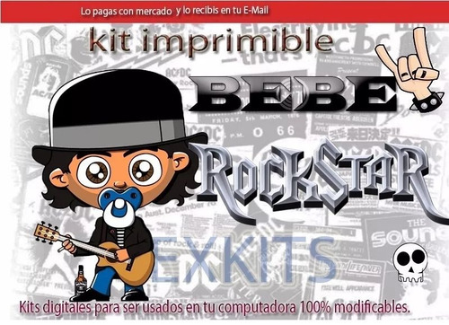 Kits Imprimible Super Bebe Rock Rockstar Bebe Mercado Libre Kits Imprimible Super Bebe Rock Rockstar Bebe Mercado Libre