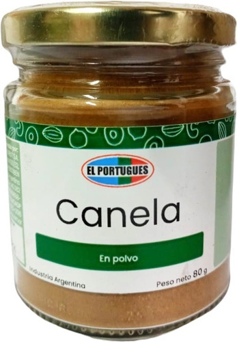 Canela Molida X 70g En Frasco De Vidrio - El Portugues