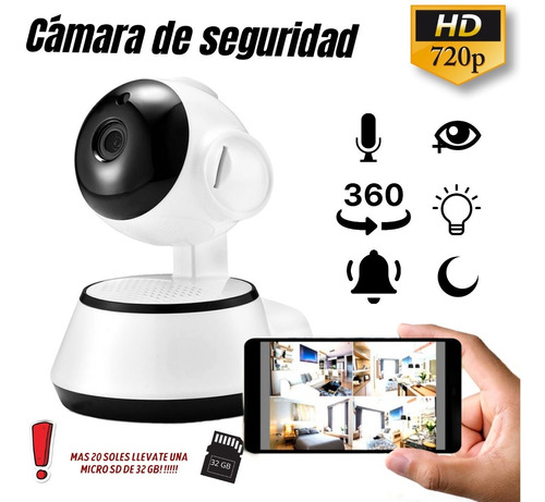 Cámara De Seguridad Wifi Hd De Vigilancia 128gb