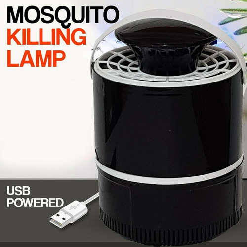 Mata Mosquitos Lampara Usb Ultravioleta Nova Repelente Negro