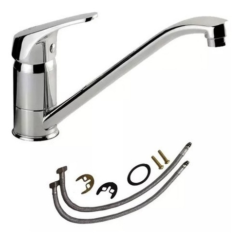 Imagen 1 de 2 de Canilla Cocina Griferia Monocomando Mesada Pico Largo