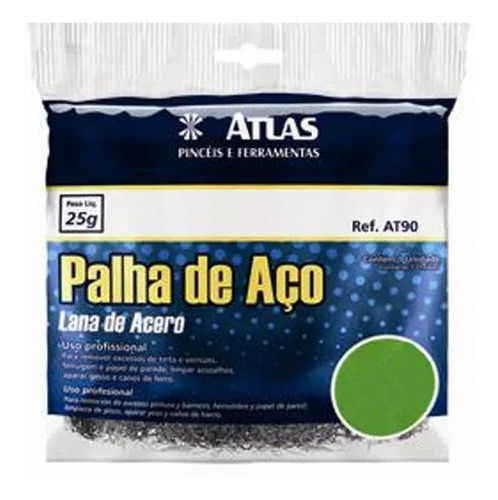 Esponja Atlas Nº 0 de aço pacote x 10