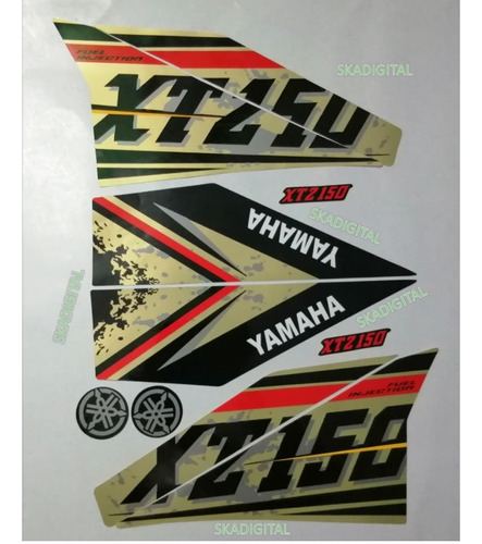 Kit Completo De Calcomanías  Yamaha Xtz 150 2021