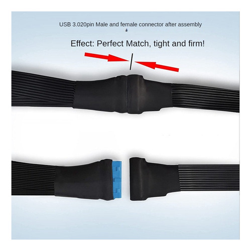 Q Placa-mãe Usb 3.0, Conector De 19 Pinos, Extensão, Cabine