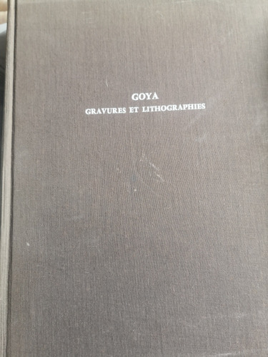 Libro De Goya Pintor Gravados Y Litografías Frances