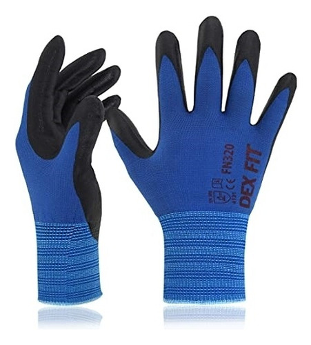 Guantes De Trabajo De Nitrilo Ajuste Elástico 3d Talla Xs