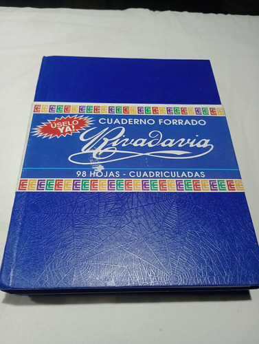 Cuaderno Rivadavia X 98 Hs. Forrado Color Cuadric. Oferta !!