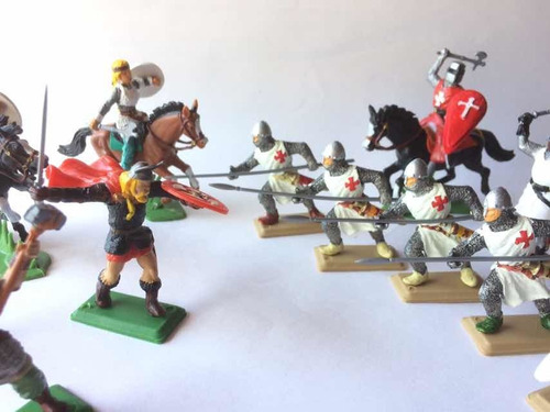 Soldados Medievales Y Vikingos 1 Soldaditos De Plástico