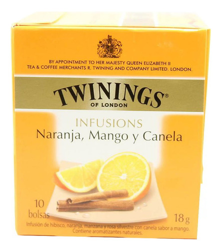 Te Twinings Naranja Mango Y Canela X 10 Sobres