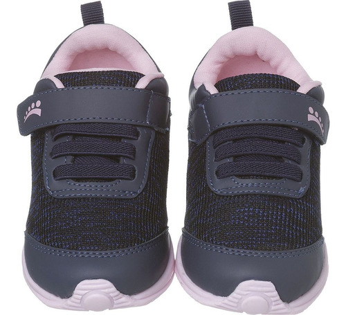 Imagem 5 de 5 de Tênis Infantil Ortopasso Jogging Menina Azul Marinho