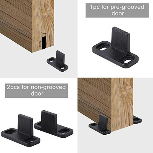 2x Guías De Puerta Guías Inferiores Puerta Corredera De