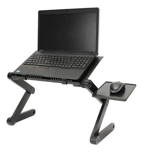 Suporte P/ Notebook Mesa C/ Mouse Pad Articulado Dex Cor Preto