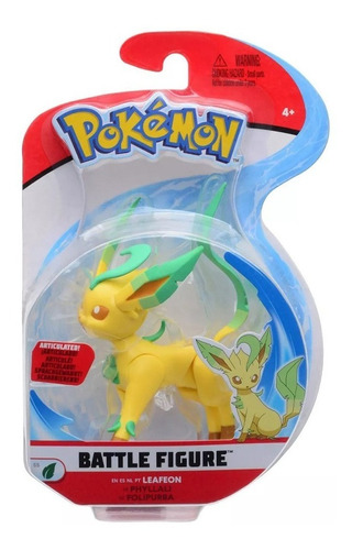 Pokémon Figura De Batalla Coleccionable Leafeon