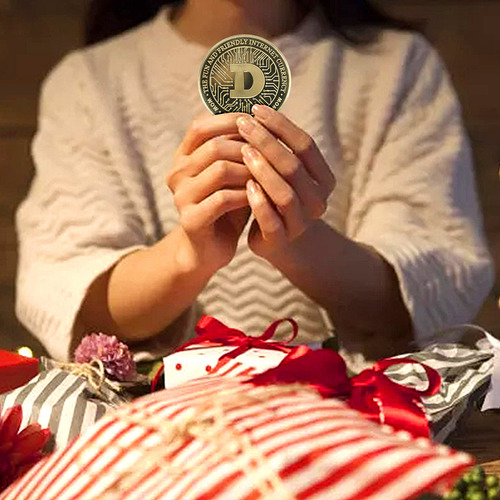 Edición Limitada De Doge Coin Chapada En Moneda Conmemorativ