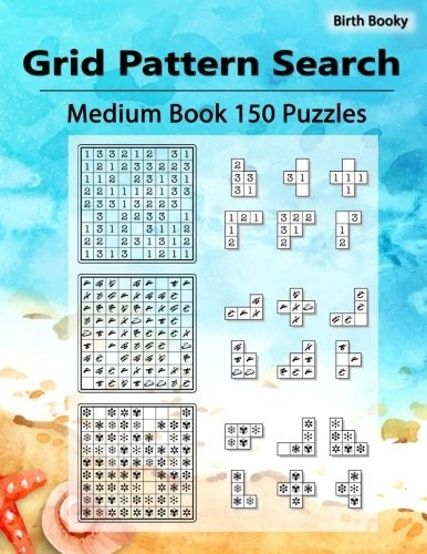 Grid Pattern Search Medium 150 Puzzles, Perfect For Alphabet