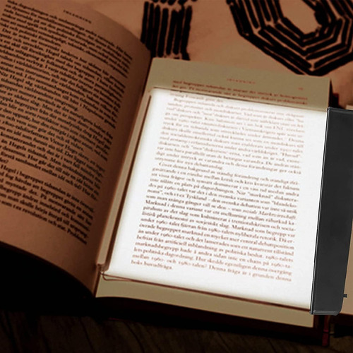 2 Pzs Libro De Luz Para Leer En La Cama Por La Noche Portáti. Luz De Libro De Panel Portátil De Placa Plana De Visión Nocturna, Para Lectura Nocturna, Lámpara De Lectura Led De Protección Ocular