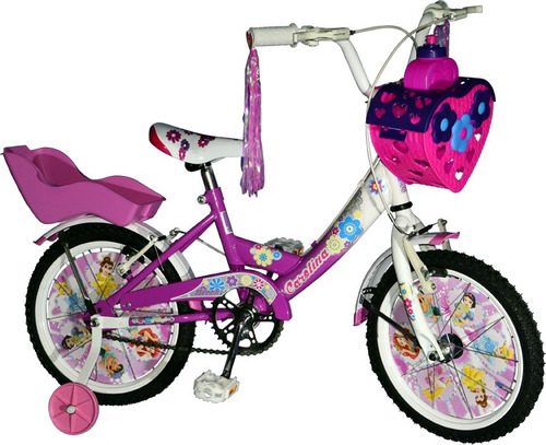Bicicleta De Nena R14 Carolina Full Necchi. La Mas Linda 
