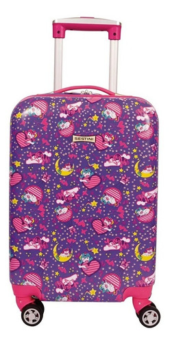 Imagem 4 de 9 de Kit Mochila Malinha Unicórnio Escolar Infantil 4 Rodinha 360