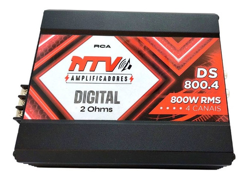 Potência Módulo Som Carro Ds800.4 Digital 800w Rms 4 Canal