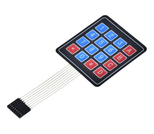 Teclado Membrana Matricial 4x4 Keypad Arduino Autoadhesivo