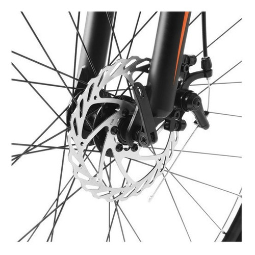 Imagen 5 de 6 de Bicicleta Silverfox FM18SI29AM211 2021 M frenos de disco mecánico cambios 3 Velocidades y 7 Velocidades color negro