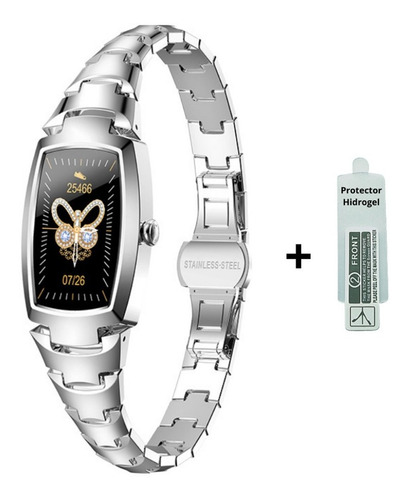 Imagen 1 de 9 de Reloj Smartwatch H8 Pro Mujer Compatible Con Android iPhone 