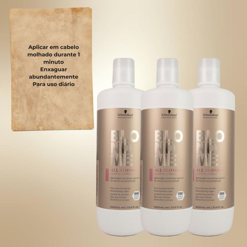 Schwarzkopf Blondme Light Kit 3 Shampoo 1l