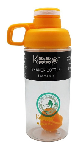 Botella Shaker Keep 600ml C/mezclador P/batidos Bpa Free