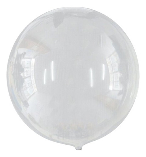 50 Unidades Balão Bubble 24 Polegadas Silicone Transparente