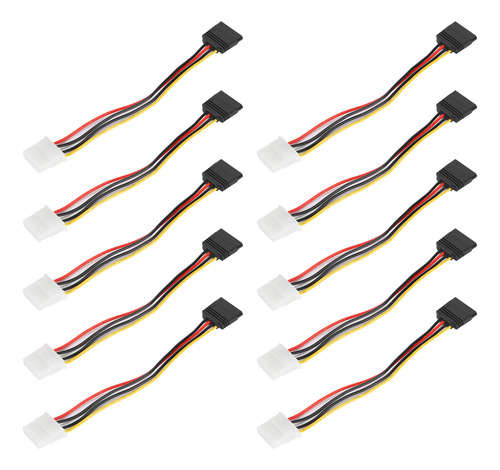 Cables De Alimentación, 10 Unidades, Grandes, De 4 Pines A 1