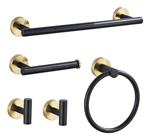 Imagen 11 de 12 de Juego De Accesorios De Baño De Acero Inoxidable Para Baño, 5