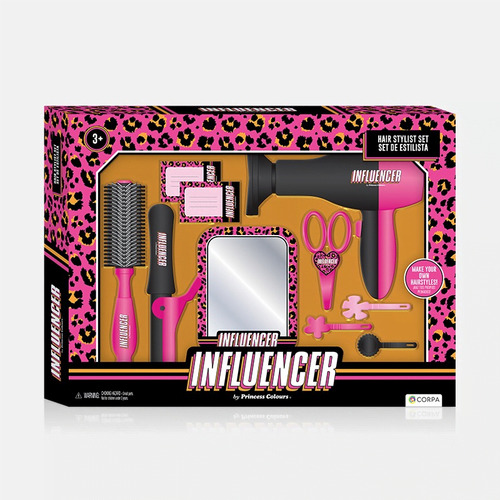 Set Fashion Niñas Kit Peluqueria Secador Peine Espejo Moda