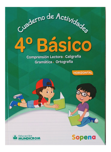 Cuaderno De Actividades 4° Basico Horizontal