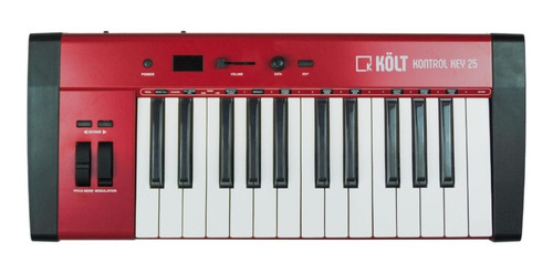 Teclado controlador USB Midi Kolt de 25 teclas