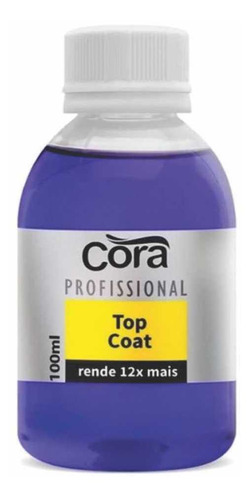 Base Para Unhas Top Coat Cora 100ml