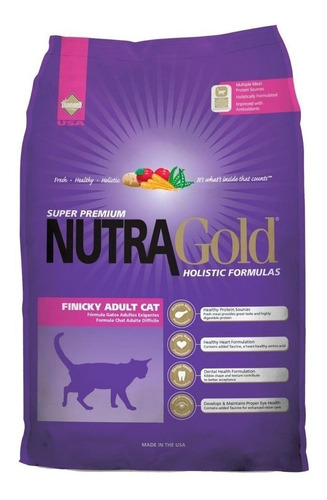 Alimento NutraGold Holistic Finicky Adult Cat para gato adulto sabor mix en bolsa de 3kg