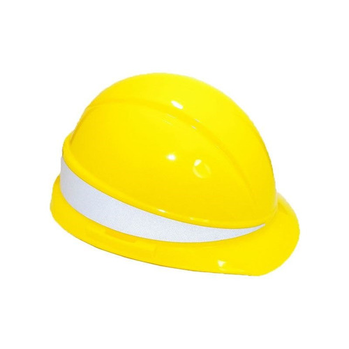 Casco Seguridad Color Amarillo Con Reflectivo 3m - Aprobado