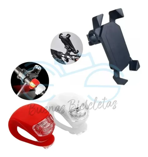 Combo Porta Celular Van Halen 034 + Kit Luces Bicicleta
