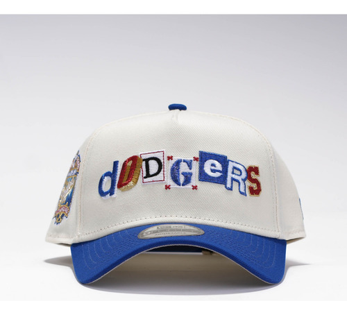 Gorra New Era La Dodgers Lettering Edision Especial Original Blanco Único Lisa