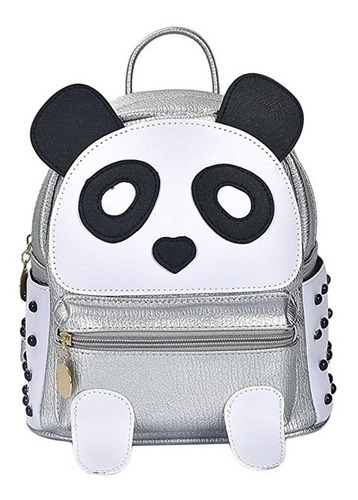 Fayland Mujer Adolescente Niña Panda Book Bag Rivet Mochila