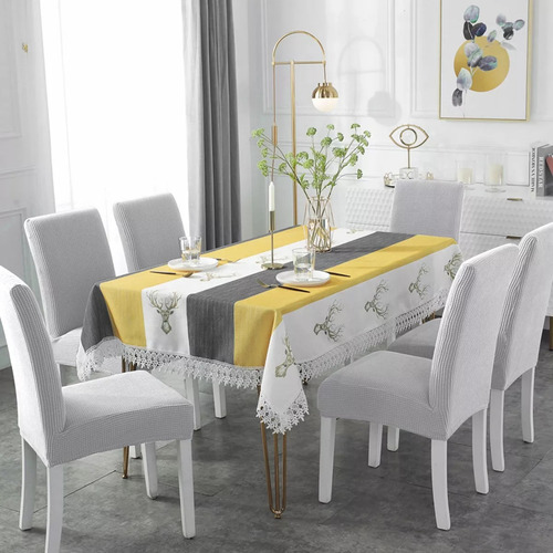 6pcs Funda Para Sillas Comedor Cubre Sillas Elástico Punto