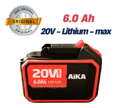 Bateria De Lítio 20v 6.0ah Aika Ad20li60a Chip Proteção Ext