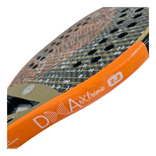 Raquete De Beach Tennis Turquoise Dna Extreme 2.2 Orange