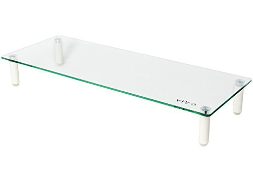 Vivo Glass Ergonomic Tabletop Riser / Desktop Stand Para Mon