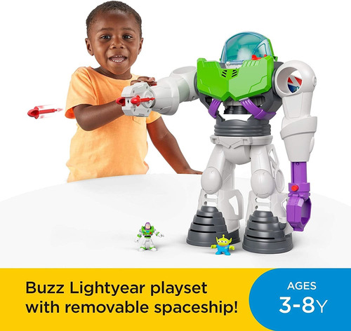 Imagen 4 de 7 de Toy Story Robot Gigante Buzz Lightyear Imaginext Fisherprice