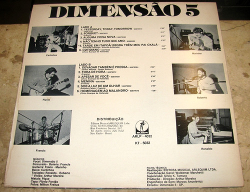 Lp Dimensão 5 (1979) C/ Roberto Lippi ( Nathan Jones ) (Usado)