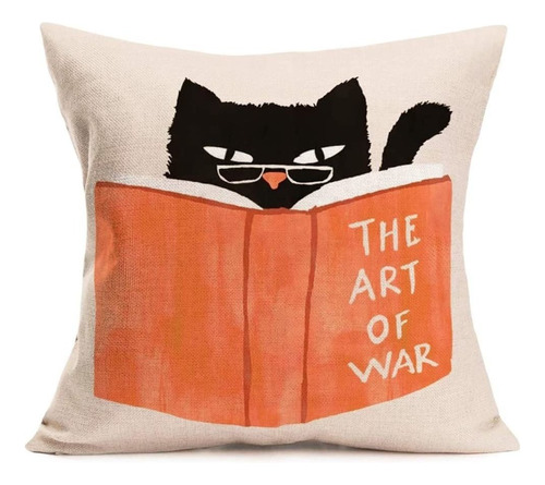 Lovely Animal Throw Pillow Cases Libro De Lectura De Ga...